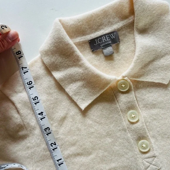 J. Crew Limited Edition USA Swimming X J.Crew Cashmere Cropped Sweater Polo - Picture 11 of 14